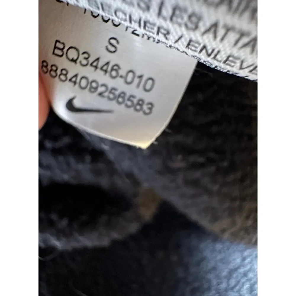Nike ACG Fleece Jacket Men’s Small Black Gray Full Zip Y2K Outdoor Gorpcore